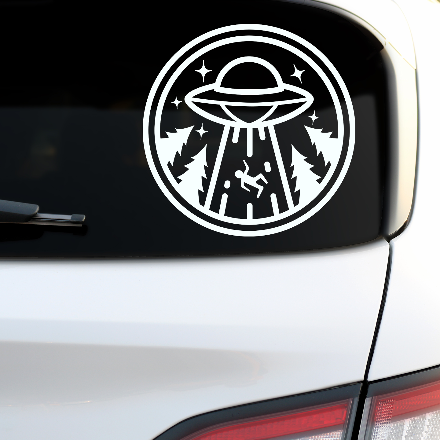 Alien Abduction Sticker